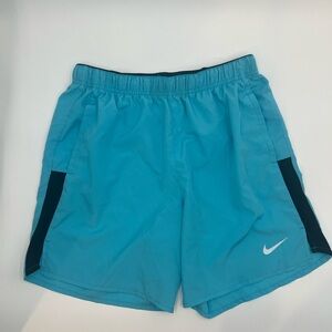 Nike Teal and Navy Athletic Shorts